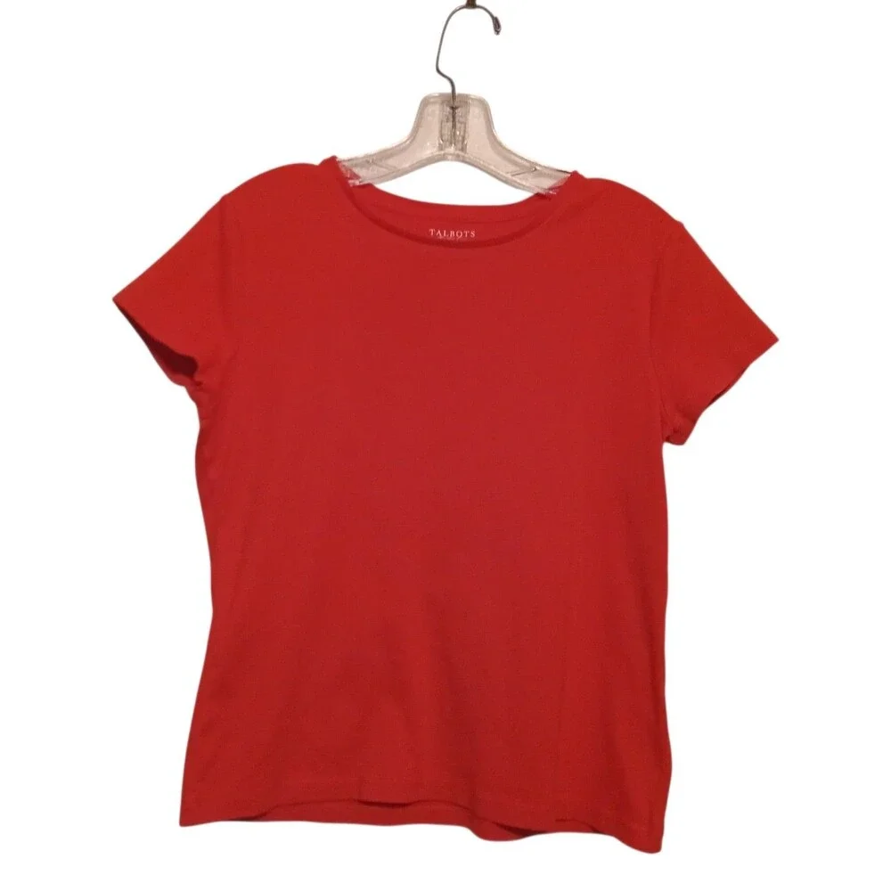 Talbots Orange Size Large Petite T-shirt - Picture 8 of 15